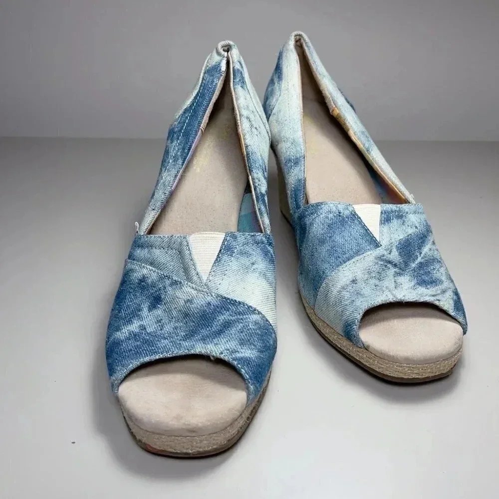 Toms Tie Dye Denim Espadrille